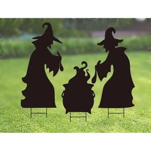 Venta al por mayor al aire libre Halloween jardín decoración Metal jardín estacas fantasma Zombie Halloween jardín estacas - Product Image 1