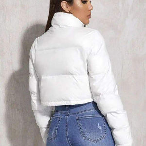 Blouson matelassé tricoté imprimé pour femme, respirant, pour l'hiver, avec fermeture éclair, vente en gros, haute qualité, durable, dernière collection, sur mesure - Product Image 3