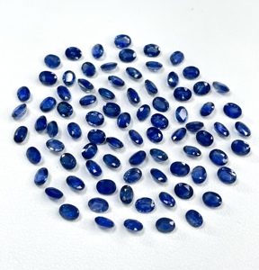 High Quality Natural Blue Sapphire Heated Oval <b>Cut</b> Calibration Size 3x4mm Royal Blue Color Loose Gemstone for Making Jewellery - Product Image 4