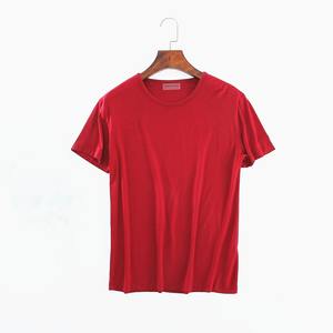 T-shirt à manches courtes pour hommes, avec col en O, grande taille, sous-vêtement, couleur unie, pour hommes - Product Image 1