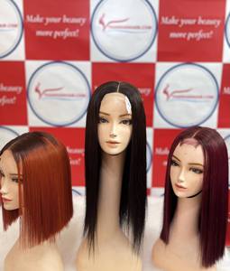 ¡GRANDES OFERTAS SEPTIEMBRE! 100% extensiones de Remy DE LA Virgen vietnamita Peluca de encaje de color Super doble dibujado hueso libre de enredos recto - Product Image 3