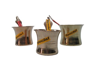 Panchapathram en laiton de haute qualité avec finition polonaise brillante dorée pour les temples et les églises pour les célébrations de Diwali. - Product Image 5