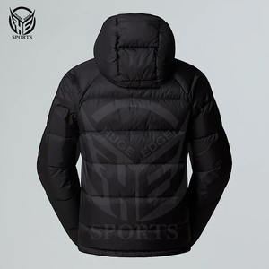 Manteau d'hiver de couleur unie pour l'extérieur chaud et épais veste polaire avec logo personnalisé pour hommes vente en gros - Product Image 5