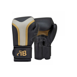 Gants de boxe en cuir sur mesure à la mode avec fermeture à lacets avec logo personnalisé évacuant l'humidité-Utilisation en salle de sport/boxe de haute qualité - Product Image 1