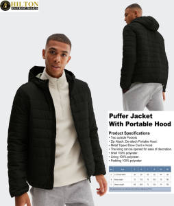 Logo personnalisé OEM Veste d'hiver pour hommes Manteau matelassé en laine polaire à bulles Imperméable pour l'extérieur Vente en gros - Product Image 3