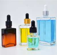Flacons de parfum carrés en verre transparent 30ml 50ml 100ml avec pompe dorée ou argentée, contenants cosmétiques vides et rechargeables pour parfums