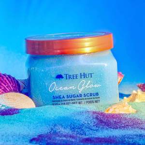 Exfoliante Corporal Tree Hut Ocean Glow 510g, Limpiador Facial con Vitamina C, Aloe Vera, Azúcar, Manteca de Karité y Aroma a Rosas - Product Image 5