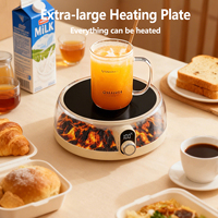 Sous-verre chauffant intelligent pour la maison, sous-verre chauffant électrique, sous-verre chauffant avec minuterie, maintien au chaud à 100 degrés pour le thé, le lait, le café, la tasse