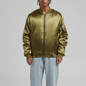 Chaqueta Varsity de Satén para Hombre, de Manga Larga, de Alta Calidad, con el Mejor Diseño, Ligera, con Diseño Impreso - Product Image 3