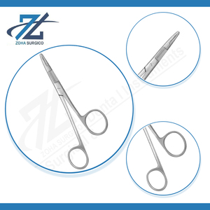 Ciseaux/porte-aiguilles Gillies de haute qualité, 158 mm, main droite, en acier inoxydable, instruments chirurgicaux manuels, certifiés CE, classe II - Product Image 3