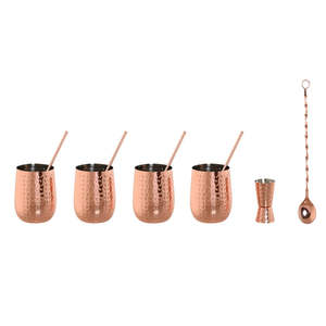 ESPRIT Home Juego de Coctelería de Acero Inoxidable de 540 ml, Color Cobre Intenso, 8.5 x 8.5 x 11 cm, Coctelera - Product Image 4