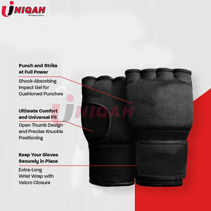 Envolturas de mano acolchadas de gel rápido de calidad superior al por mayor personalizado para productos de boxeo interno de MMA y Kickboxing - Product Image 2