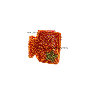 คลิปหนีบผมลูกปัดลูกปัดแก้วสำหรับโชว์เกิร์ลอินเดียงานทำมือ - Product Image 4