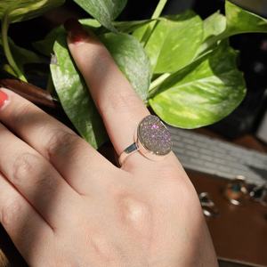 ของขวัญที่ดีที่สุดสำหรับผู้หญิงแหวนแต่งงานอัญมณีดรูซี่เงินสำหรับปาร์ตี้และวันครบรอบ - Product Image 3