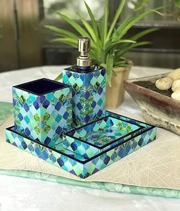 Phòng Tắm Sang Trọng Thiết Lập Xuất Khẩu Chất Lượng Trang Chủ Trang Trí Tắm Organizer Kit Hot Bán Đá Cẩm Thạch Phòng Tắm Thiết Lập Trong Giá Rẻ Giá - Product Image 5