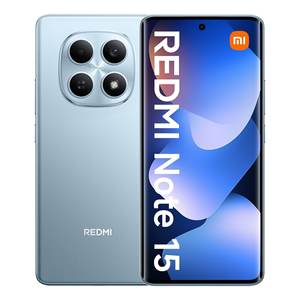 Teléfono Inteligente REDMI NOTE 15 4G LTE con Pantalla de 6.77 Pulgadas, Color Azul Glaciar, 256 GB de Almacenamiento, 8 GB de RAM, 6000 mAh, Modelo MZB0MOIEU - Product Image 1