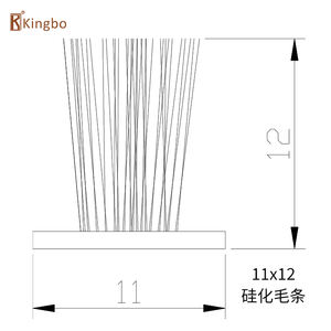 Wool <strong>Strips</strong> Accessories for Aluminium <strong>Upvc</strong> Sliding Profiles Apposite Poly Pile Gasket <strong>Weather</strong> Stripping <strong>Door</strong> Seal <strong>Strip</strong> - Product Image 6