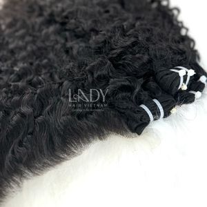 Perruque Ondulée Naturelle 1 Frontale et 3 Faisceaux Ondulés Perruques de Cheveux Humains Vietnam 100%-Produit de Haute Qualité en Gros - Product Image 5