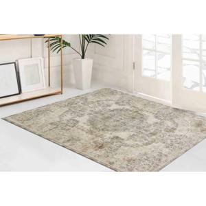 Tappeto Stampato: Motivo Floreale Etnico Turco Anatolico in Tonalità Delicate, Tappeto Morbido Non Tessuto - Product Image 2