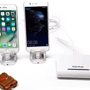แท่นวางจอแสดงผลรักษาความปลอดภัย Tocvue R600 6 พอร์ต พร้อมรีโมท 315MHz สัญญาณเตือน 110dB สำหรับใช้งานบนโต๊ะภายในอาคาร - Product Image 3