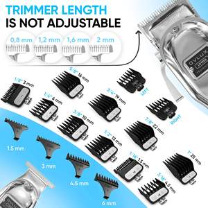 Ensemble de tondeuses à cheveux et de tondeuses à barbe sans fil professionnelles pour hommes, machine rechargeable pour couper les cheveux et tailler la barbe - Product Image 3