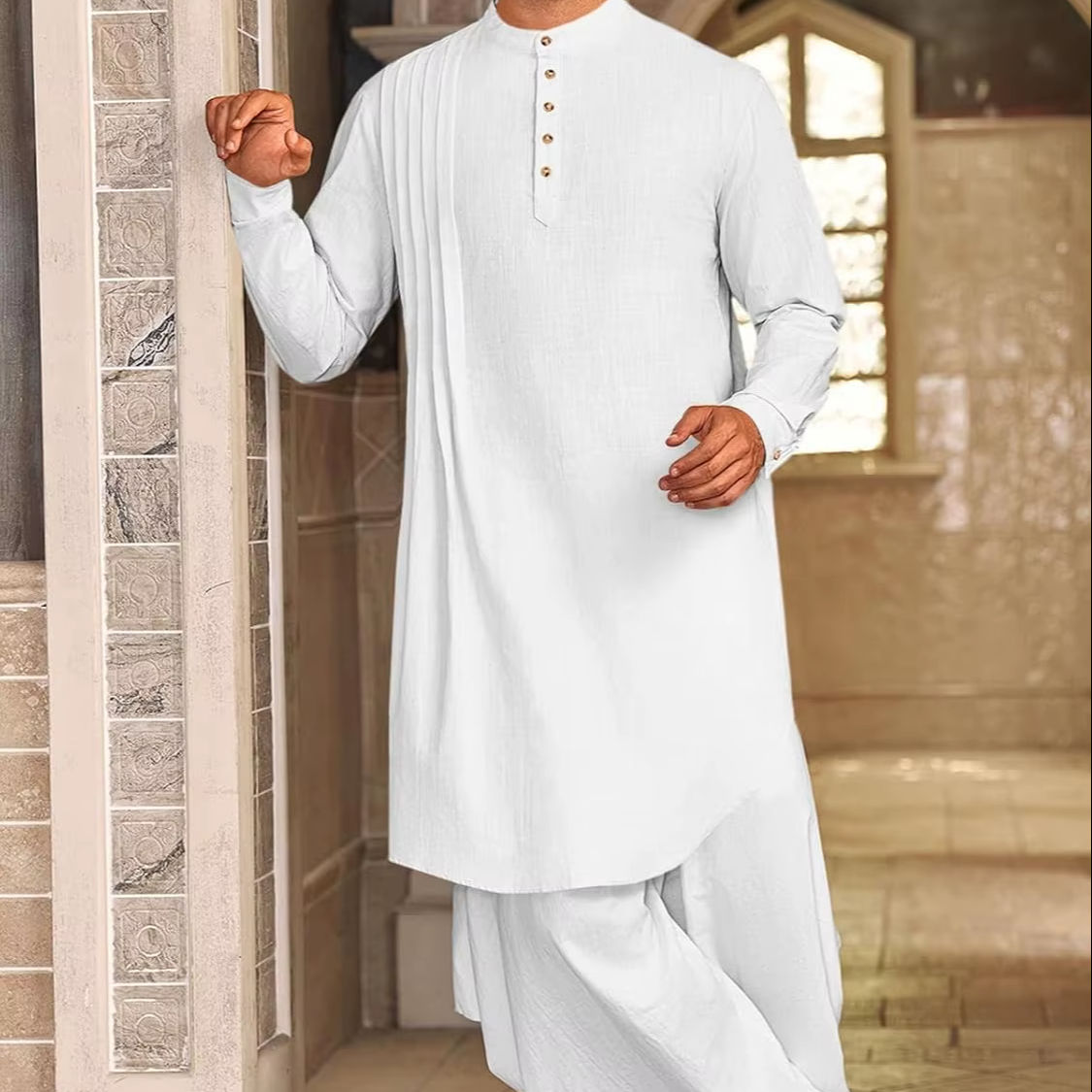 Wholesale Rajasthani Man Dress Handcrafted Dabu Indigo Fabric