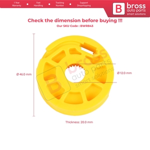 Régulateur de vitre BWR843 pour porte avant gauche des modèles A3, A4, A6 - Product Image 5