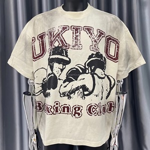 Camiseta Formal de Algodón 100% Tejida Estilo Streetwear, Lavado Ácido, Diseño Gráfico Personalizado, Oversize Vintage, Nueva Llegada - Product Image 4