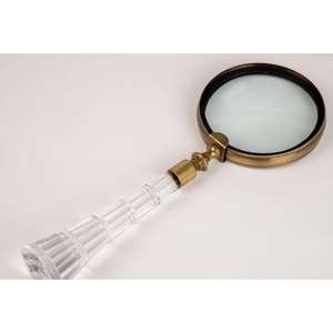 แว่นขยายทองเหลืองโบราณพร้อมด้ามจับอะคริลิก จับง่าย ดีไซน์ทันสมัย แว่นขยายสไตล์นักเดินเรือ ราคาโรงงาน - Product Image 3