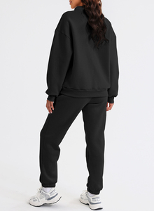 Survêtement d'hiver léger pour femmes Logo personnalisé Chemises et pantalons amples de haute qualité chauds et à la mode - Product Image 4
