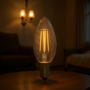 Bombilla LED de Filamento E14 de 4W que Imita una Vela Real con Alta Luminosidad - Product Image 3