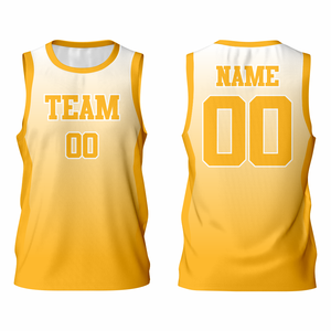 Camiseta de Baloncesto Talla Grande 100% Poliéster Sin Mangas Corte Atlético con Nombre de Equipo Personalizado - Product Image 2