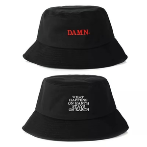 Chapeau seau vintage brodé décontracté de haute qualité pour chapeaux de voyage en plein air unisexe Hip Hop avec options de tissu personnalisées chapeau seau - Product Image 3