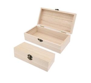 Personalización de Navidad caja de madera sin terminar al por mayor de diferentes formas caja de almacenamiento de madera maciza caja de regalo de madera decoración del hogar - Product Image 5