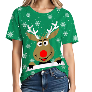 T-shirt en tissu extensible pour femmes régulier de haute qualité décontracté 100% T-Shirt coupe ajustée d'excellente qualité pour femmes - Product Image 6