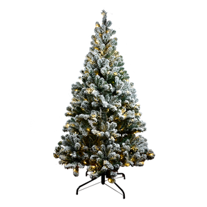 Cây thông Noel giả phủ tuyết, nhiều kích cỡ (lớn, khổng lồ, nhỏ, mini), có đèn, mua sỉ - Product Image 1