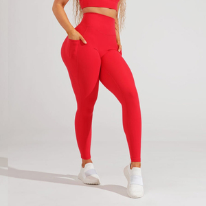 Factory High Waist <strong>Mesh</strong> Tight Workout Sports Gym Scrunch Butt Seamless Yoga Woman <strong>Legging</strong> <strong>With</strong> Pocket China - Product Image 3