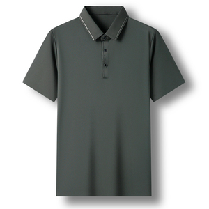 High Quality Polyester/Cotton Blend Men's for Shirt Casual Style Breathable Quick Dry <b>Compressed</b> Plus Size Custom Printed Logo - Product Image 3