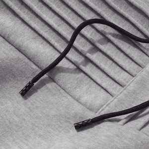 Sudadera con capucha casual para hombre con diseño de retazos acanalados Sudadera de talla grande a la moda - Product Image 3