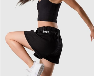 High Waisted Women's Sweat Shorts Cotton Lounge with Quick Dry and Breathable Features Mid-Waist Regular Fit Solid Pattern - Product Image 6