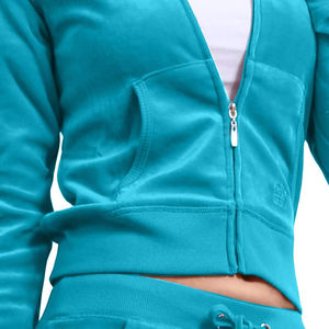 Conjunto Deportivo de Invierno para Mujer, 2 Piezas, Ecológico, Antibacteriano, Reversible, Forrado de Felpa, 100% Algodón, con Capucha y Cordón Ajustable - Product Image 3