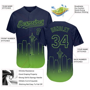 Camiseta de béisbol con logotipo personalizado de alta calidad, estilos de dos botones con mangas cortas para hombres, mujeres, niños, camisetas de softbol incluidas - Product Image 2