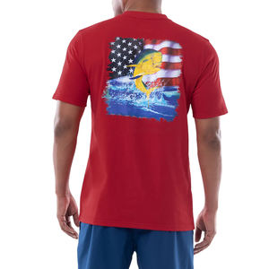 Men's Outdoor Fishing Quick Dry <b>T</b>-<b>Shirt</b> 100% Polyester Cotton Custom Digital Print Sublimation Design - Product Image 2
