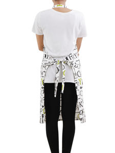Delantal sin mangas con estampado de lino 100% Estampado de chef para cocina y uso doméstico para restaurantes y hoteles-MOQ al por mayor - Product Image 5
