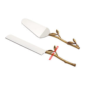 Serveur de gâteau en métal de concepteur d'excellente qualité couteau de gâteau de concepteur fait à la main forme personnalisée en gros serveur de gâteau en métal - Product Image 3