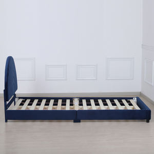 Base de Cama Doble Ajustable con Cabecera Arcoíris para Adolescentes y Cama Infantil Tapizada en Terciopelo para Dormitorio - Product Image 5