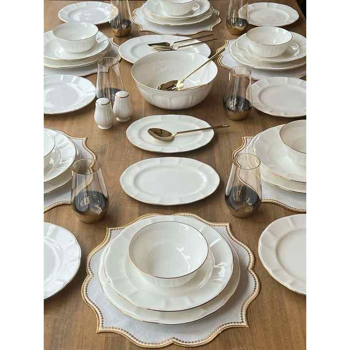 Dinner Set Leila Gold 47 Pieces for 6 People