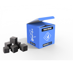 Cachimba de carbón Shisha de Indonesia de calidad superior Forma de cubo de carbón de cáscara de coco natural Personaliza tu propia marca - Product Image 1