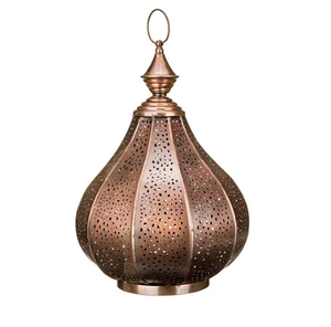 Lanterne en métal de haute qualité en laiton AK dans un pot de bougie de conception marocaine moderne fini antique à bas prix pour la décoration intérieure d'hôtel - Product Image 6