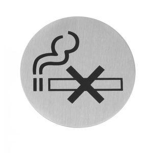 Letreros de Prohibido Fumar HENDI, Placas para Puerta de 75 mm - Product Image 1